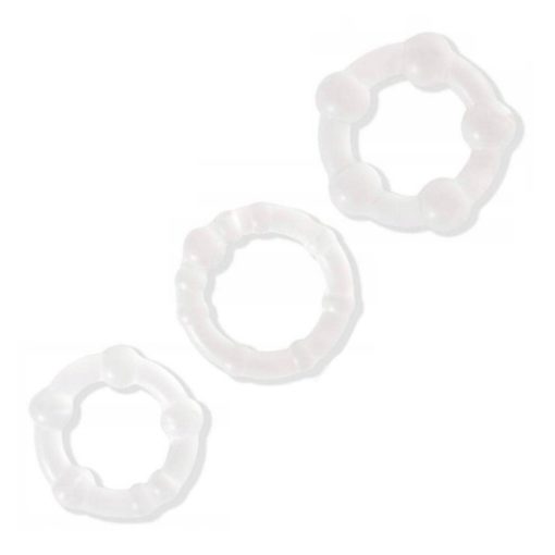 Set 3 Inele Penis Beaded Cockring Power Plus