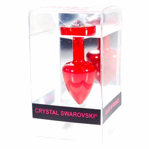 Butt Plug cu Cristale Swarovski DIOGOL RED - imagine 2