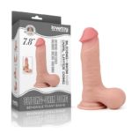 Dildo Realistic Sliding Skin Dual Layer 20 cm