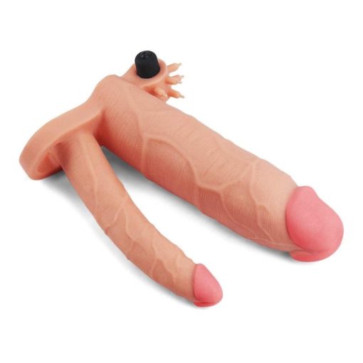 Prelungitor Penis cu Vibratii Add Vibrating Double 21 cm