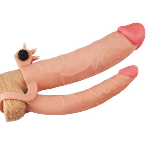 Prelungitor Penis cu Vibratii Add Vibrating Double 21 cm