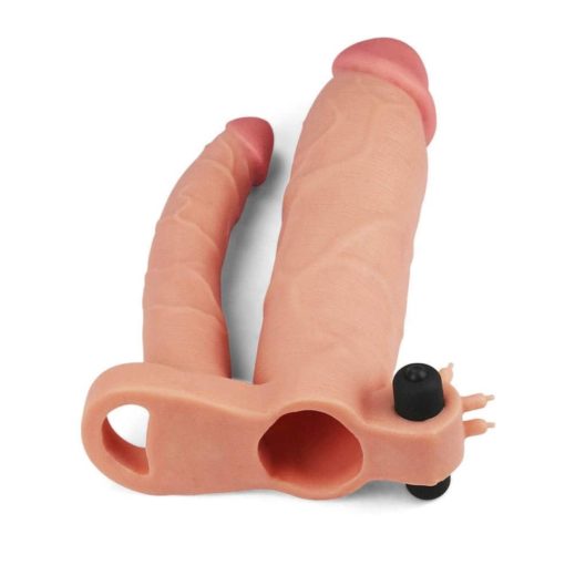 Prelungitor Penis cu Vibratii Add Vibrating Double 21 cm