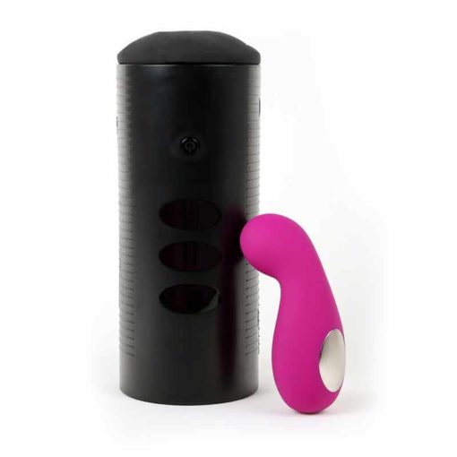 Set Cuplu Vibrator Cliona si Masturbator Titan