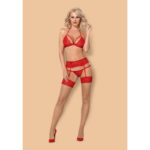 Set Lenjerie Rosu 3 Piese L/XL