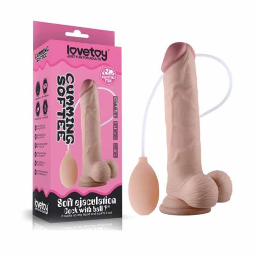 Dildo Soft Ejaculation With Ball 9Inch