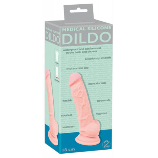 Dildo cu Ventuza Medical Silicone 1
