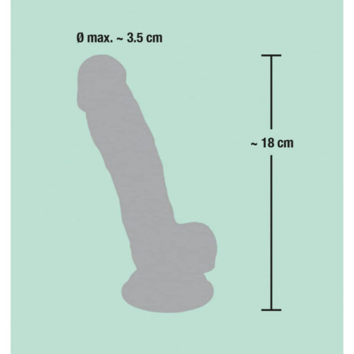 Dildo cu Ventuza Medical Silicone 1