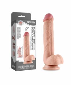 Dildo cu Ventuza Sliding Skin 9Inch