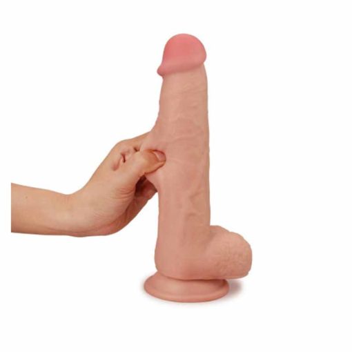 Dildo cu Ventuza Sliding Skin 9Inch - imagine 2