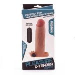 Prelungitor Penis Pleasure X-Tender Vibrating Penis Sleeve 21 cm