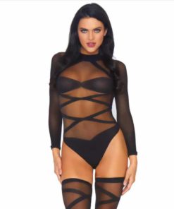 Set Lenjerie Criss Cross Bodysuit Leg Avenue