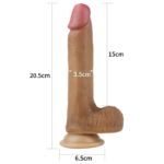 Dildo cu Ventuza Dual Layered 8 inch Love Toy