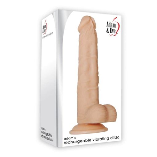 Vibrator Realistic Adams Rechargeable Vibrating Dildo 23 cm