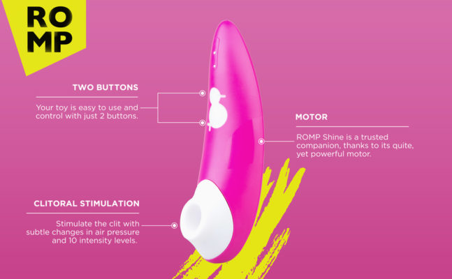 Stimulator Clitoris Romp Shine Pink