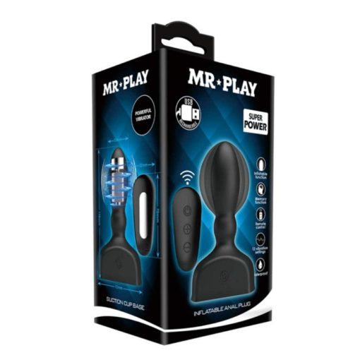 Butt Plug Gonflabil cu Vibratii Mr. Play