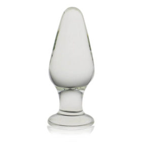 Butt Plug Glass Romance Clear 3