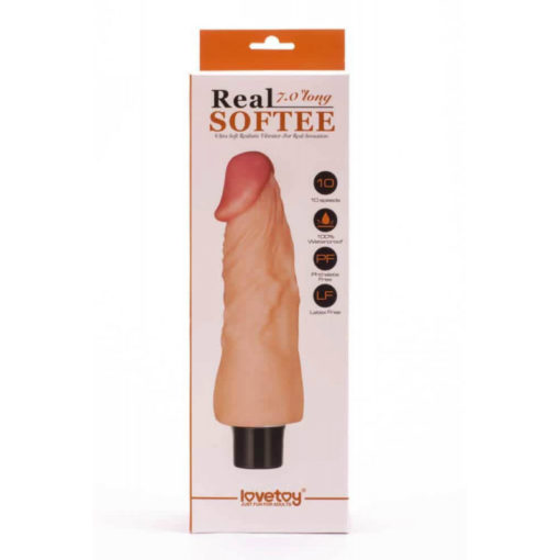 Vibrator Real Softee Vibrating Dildo 1 2