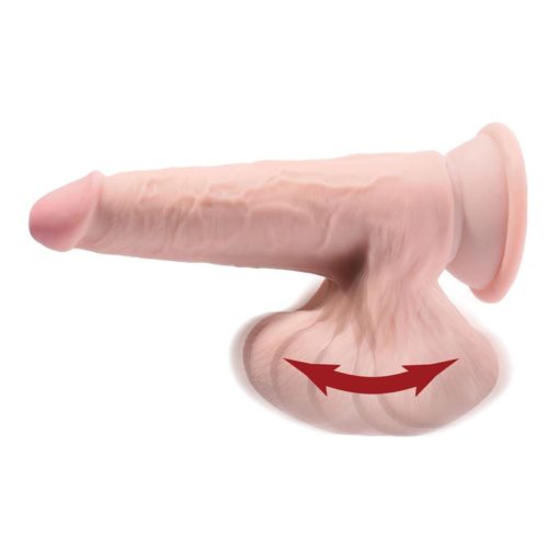 Dildo 3D Swinging Balls 7 inch - imagine 3