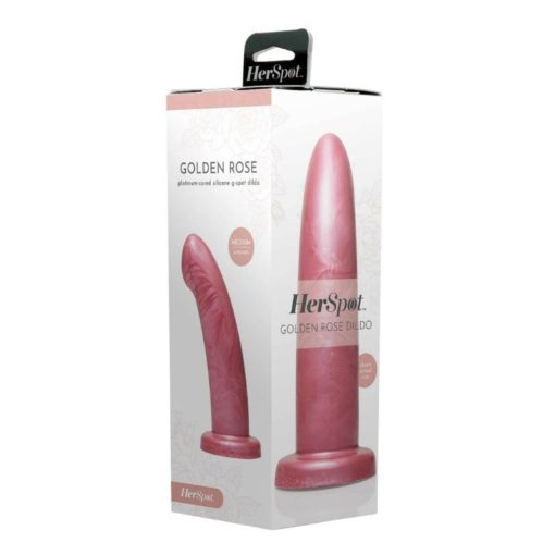 Dildo cu Ventuza Golden Rose