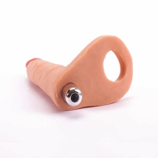 Strap On Barbati cu Vibratii Ultra Soft Double-Vibrating 18 cm