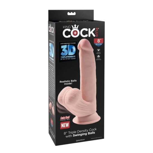 Dildo 3D Swinging Balls 8 inch