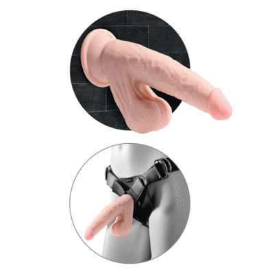 Dildo 3D Swinging Balls 8 inch 1