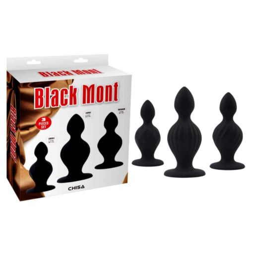 Set Butt Plug din Silicon 3 Piese - imagine 2