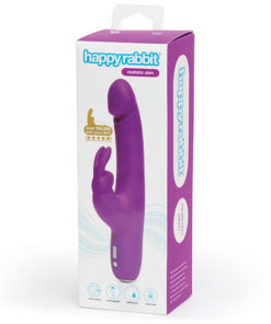 Vibrator Rabbit Slimline Realistic Purple