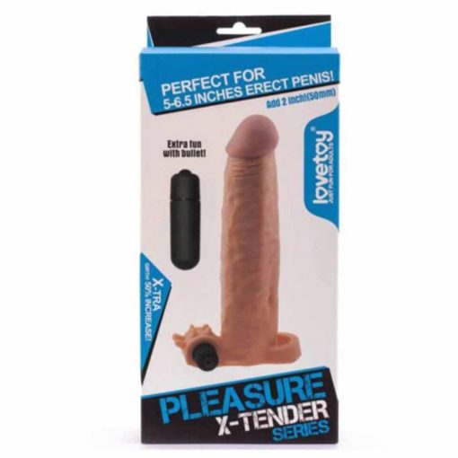 Ambalaj Prelungitor Pleasure-X Tender Vibrating Penis Sleeve