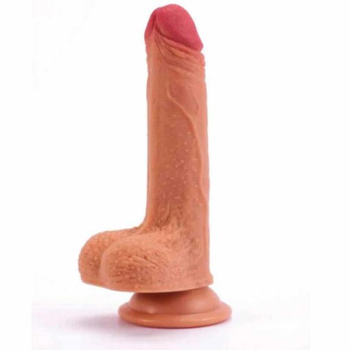Dildo-din-silicon-Nature-Cock-cu-testicole