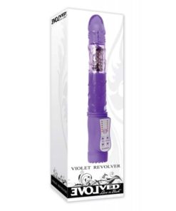 Vibrator cu Cap Rotativ Violet Revolver