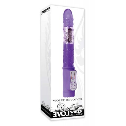 Vibrator cu Cap Rotativ Violet Revolver
