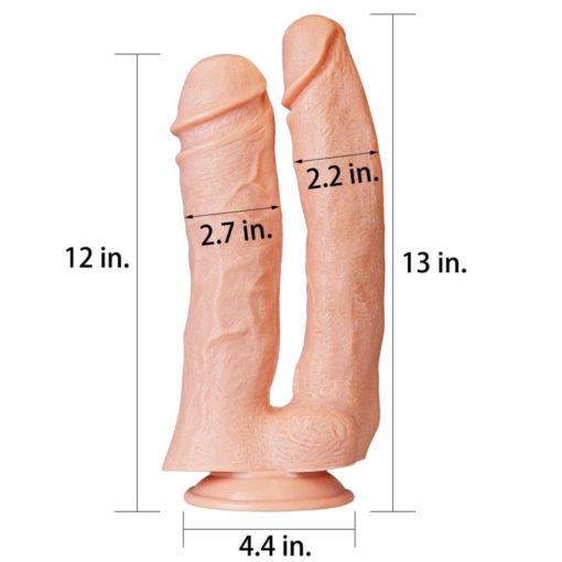 Dildo Dublu 12 Realistic Mega - imagine 2