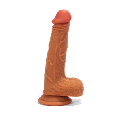 Dildo Double Layer Silicone Dildo Brown