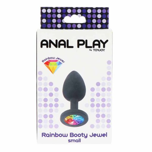 Butt Plug Anal Play Rainbow Jewel - imagine 2