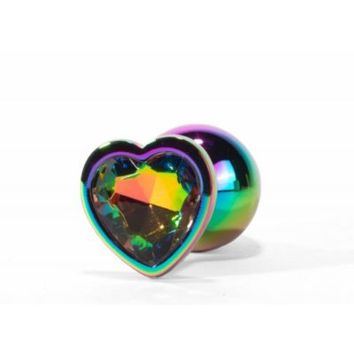 Butt Plug Secret Shine Metal Rainbowheart M