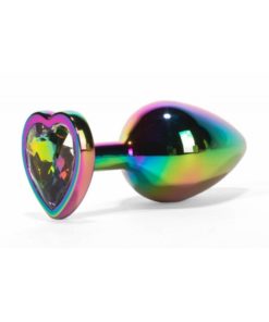 Butt Plug Secret Shine Metal Rainbowheart M