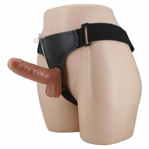 Strap On Femei Ultra Passionate Harness cu Vibratii 16 cm - imagine 5