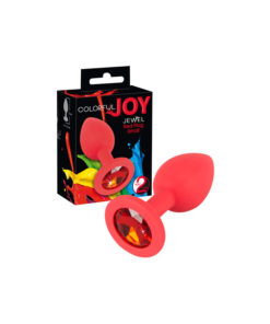 Butt plug Colorful Joy Jewel Red
