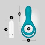 Inel Penis cu Vibratii Juniper Blue