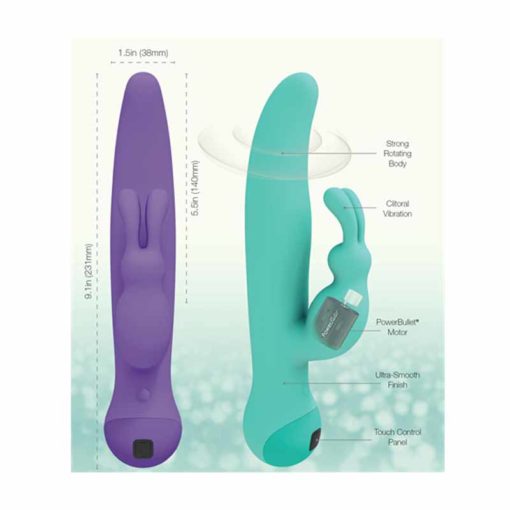 Vibrator Duo Rabbit Purple - imagine 5