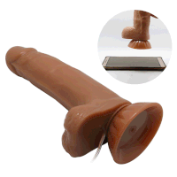 Dildo cu vibratii Beautiful Easton 18 cm