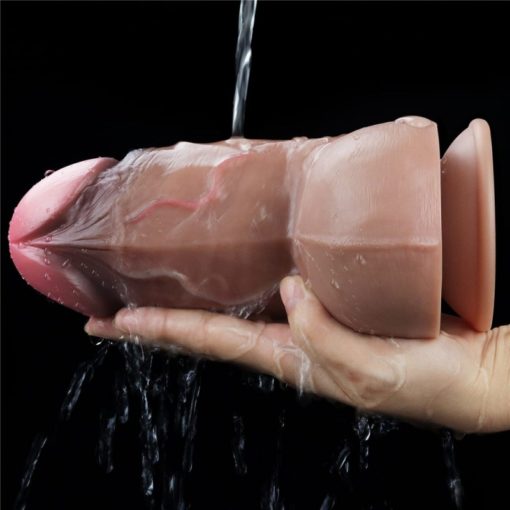 Dildo 7.0” Dual Layered Platinum Silicone Cock
