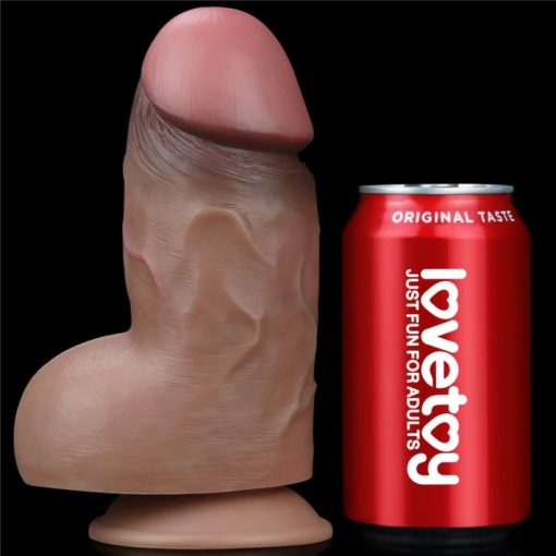 Dildo 7.0” Dual Layered Platinum Silicone Cock