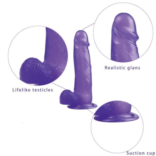 Dildo Jelly Studs Crystal Large 20 cm