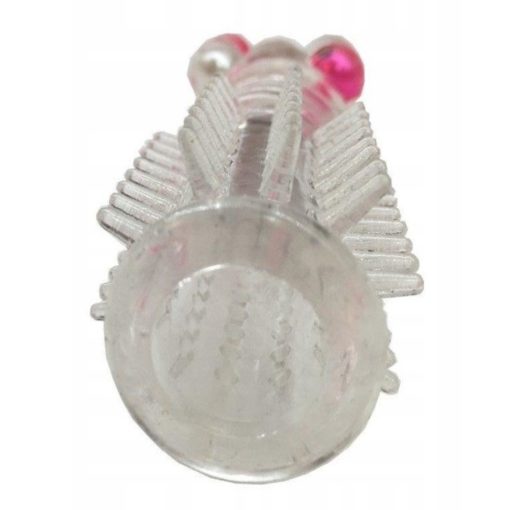 Prelungitor Penis Super Stretch Transparent Silicone Sleeve With Little Balls 14 Cm
