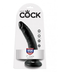 Dildo King Cock 7 Inch Black