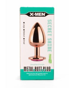 X-MEN Secret Shade Metal Butt Plug Rose S