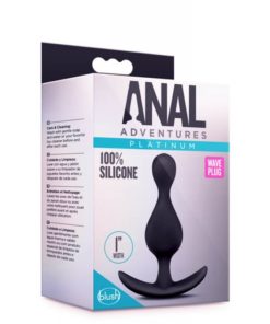 Butt Plug Anal Adventures Platinum Wave