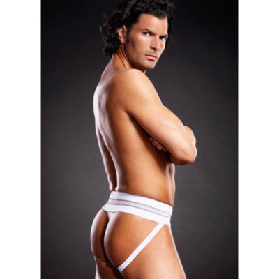 Chiloti Barbati Microfiber Jock Strap White L/XL